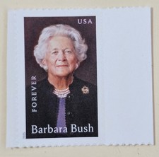 Barbara Bush 2025.  Forever Stamp. U.S.A.