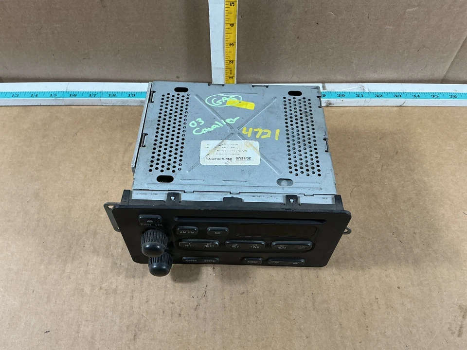 Chevrolet Cavalier 2003-2005 equipo de audio receptor de radio reproductor de CD 10315119 Foto 3 de 4