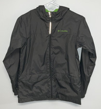 Columbia Windbreaker Jacket Youth Medium Gray