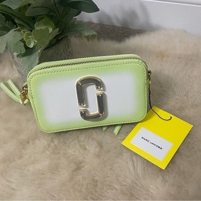 [Marc Jacobs] Green & White Pastel Leather The Snapshot Bag MISSING STRAP