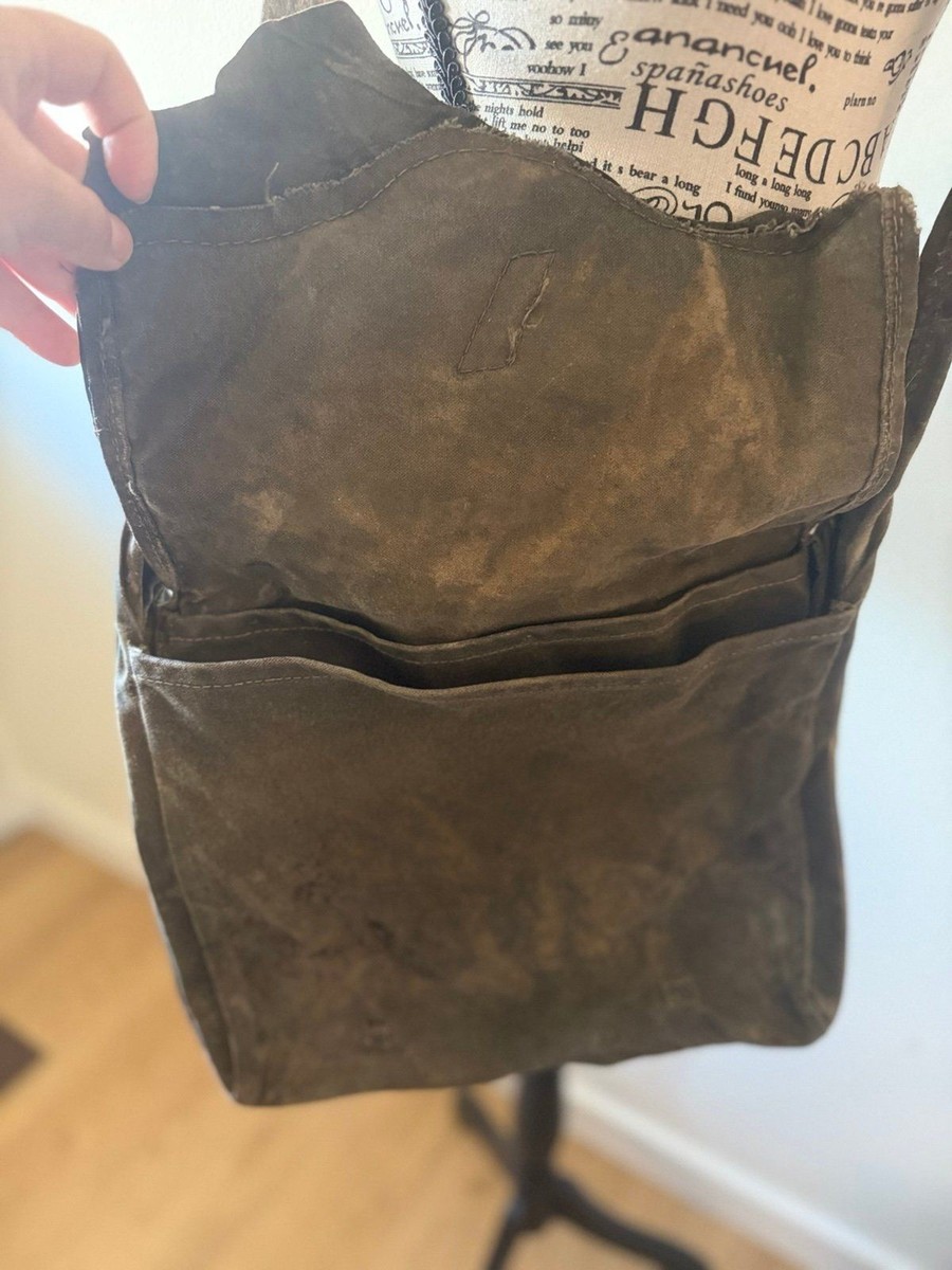 Handmade Distressed Leather Crossbody Bag View 3