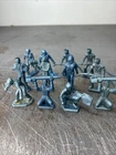 Vintage Tim-Mee Marx Cape Canaveral US Air Force Blue Plastic Guys Lot Of 12