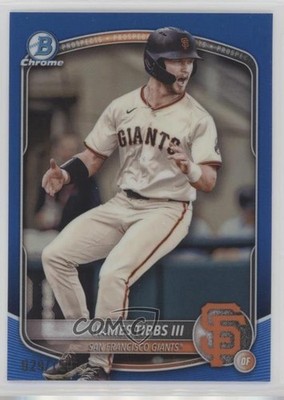 2025 Bowman Chrome Prospects Blue Refractor 29/150 James Tibbs III #BCP-39 1gt8