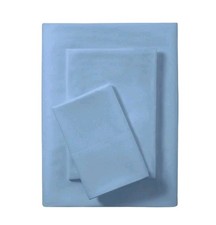 Mainstays Basic Value Microfiber Bed Sheet Set, Light Blue, Twin, 3 Piece