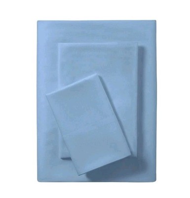 Mainstays Basic Value Microfiber Bed Sheet Set, Light Blue, Twin, 3 Piece