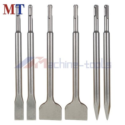 6 Pack SDS Plus Chisel Set Concrete Drill Bit Set Rotary Hammer Bits