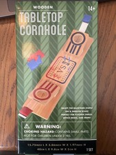 Modern Expressions Wooden Tabletop Cornhole Game