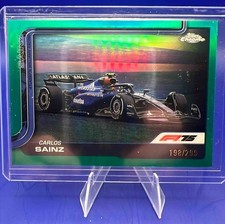 2025 Topps Chrome Formula 1 Carlos Sainz #90 Teal Refractor 198/299 F1 Car