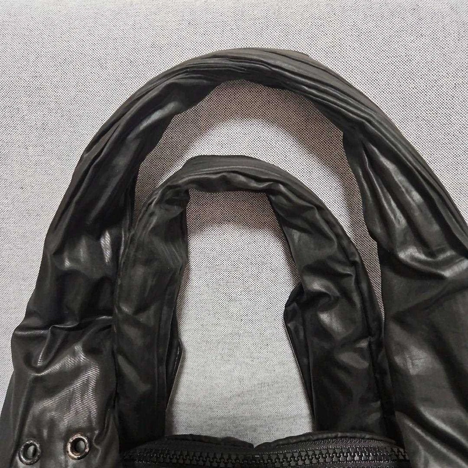 SEE BY CHLOE Bolsa Tote Pequena Logotipo Nylon Preta Feminina USADA DO JAPÃO - Imagem 4 de 4