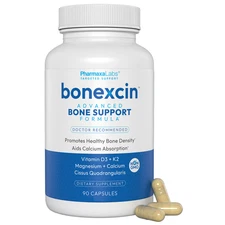 Bonexcin Bone Health Supplement Vitamin D3 + K2, MCHA, Cissus - 90 Capsules