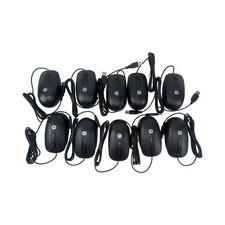 Lot of 10 - HP Mouse 672662-001 USB Wired OPTICAL Mouse BLACK New