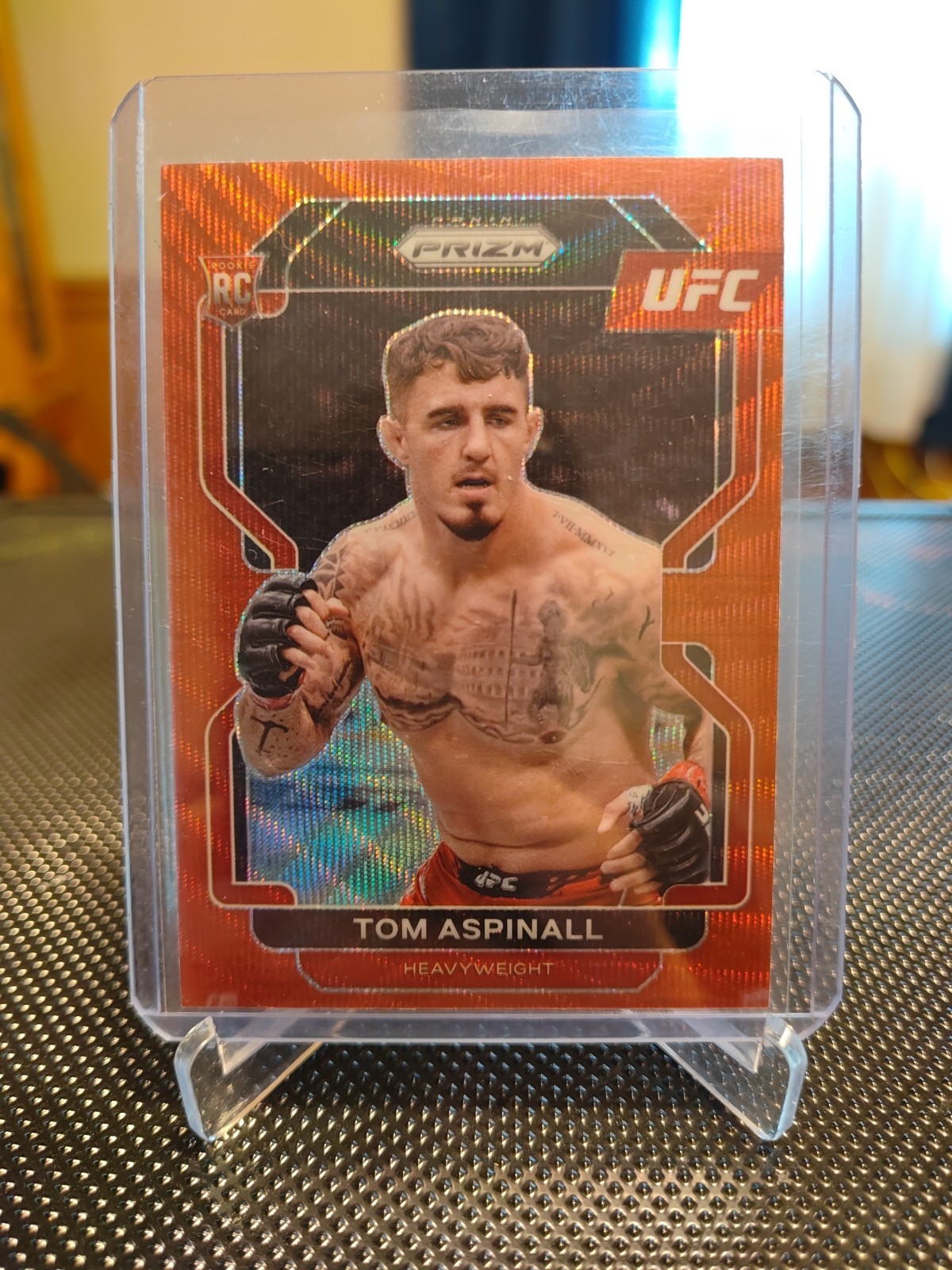 TOM ASPINALL 2022 PANINI PRIZM UFC RUBY WAVE ROOKIE RC #134 Rookie