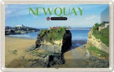 Blechschild 12x18 cm Newquay Coast United Kingdom Bildmotiv Reisemotiv Abenteuer