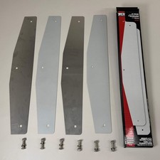 Trux 24  Bolted Bottom Mud Flap Weights w/ Backing Plates - Stainless Steel TU-9