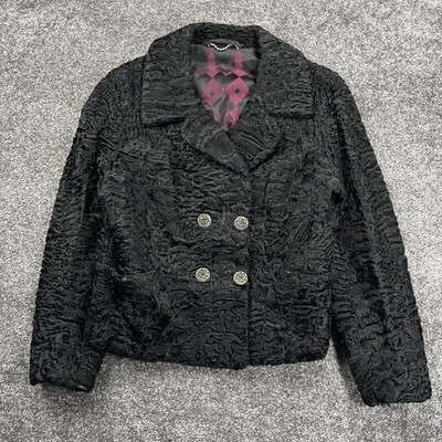 Vintage Genuine Black Karakul Sheep Fur RARE Vintage Women main image 2