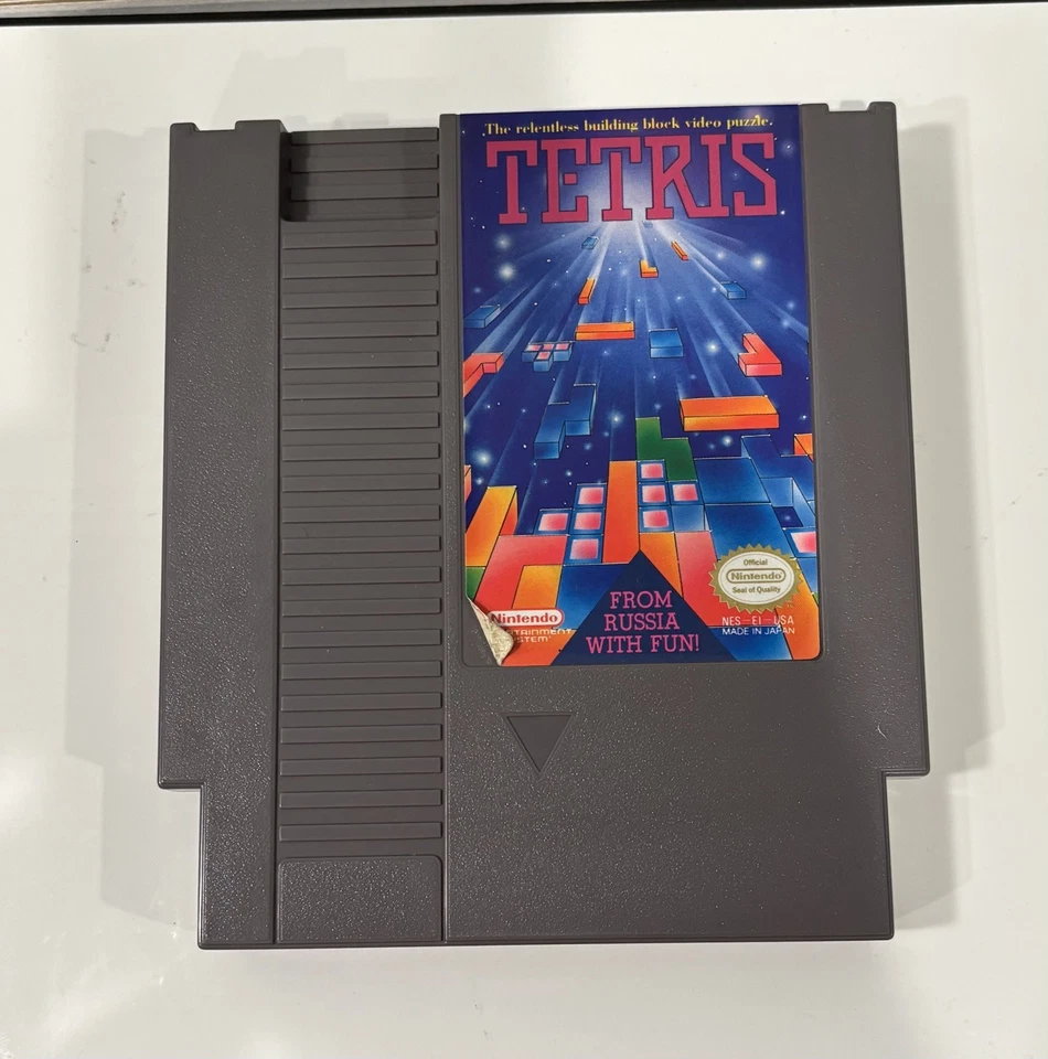 Tetris (Nintendo Entertainment System, 1989) w/ Original Box, sleeve, booklet - Image 3 of 4