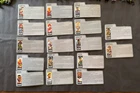 LOT OF 17 HASBRO GI JOE GRAY BACK FILE CARDS - HIT JINX FALCON BEACH CHUCKLES