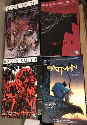 Batman TPB book lot, Vol. 5 Zero Year, One, Cacophony, Widening Gyre Kevin Smith