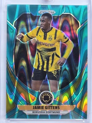 2025 Prizm FIFA Jamie Gittens #18 Teal Seismic /49 Dortmund
