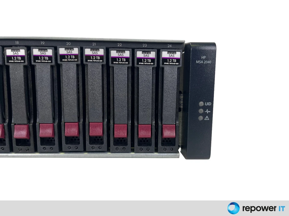 HP MSA 2040 FC SAN Storage 16Gbps 10GbE Dual Controller C8R09A 20TB SAS SSD - Bild 2 von 4