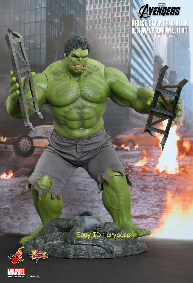 コレクション前夜 セット Hot Toys MMS230 The Avengers Bruce Banner and Hulk 1/6
