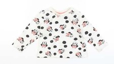 Primark Baby wei&szlig; Baumwollmischung T-Shirt Gr&ouml;&szlig;e 9-12 Monate