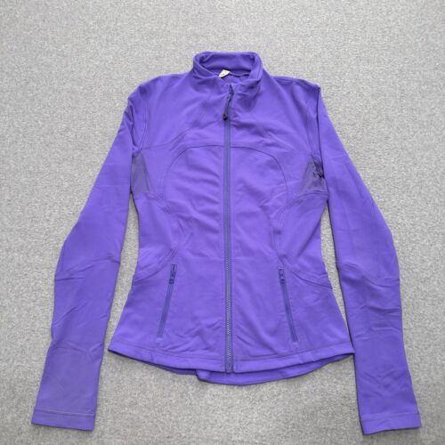 Lululemon Womens Purple Luon Full Zip Define Jacket Size 6 Stretch Gym Yoga Run - Picture 1 of 10