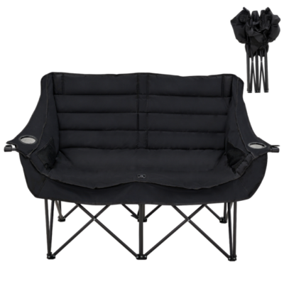 #ad NAIZEA Oversized Fold Up Double Camping Chair 2 Person Camping Chair Loveseat $69.99