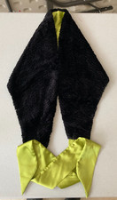 Dog Wrap Scarf Fleece Black  Green 75" Wide