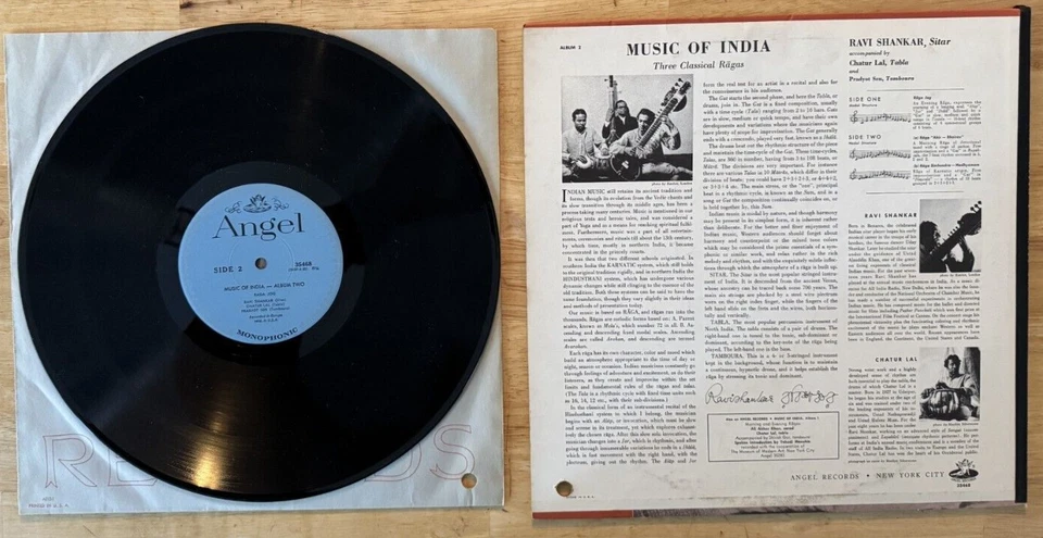 33 LP 12" MUSIC OF INDIA RAVI SHANKAR - Image 2 of 2