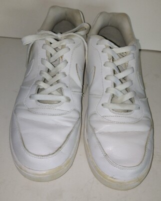 Nike Mens Ebernon Low Triple White Basketball Sneakers Size 10 AQ1775-100
