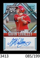 1-2014 PANINI DRAFT PICKS PRESS PROOF AUTO GAVIN LaVALLEY REDS 085/199