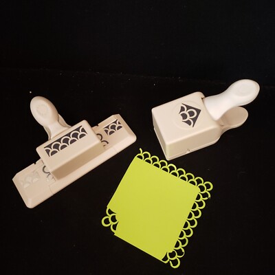 Martha Stewart Double Loop Scallop Edge and Corner Paper Punch Set Mermaid Scale