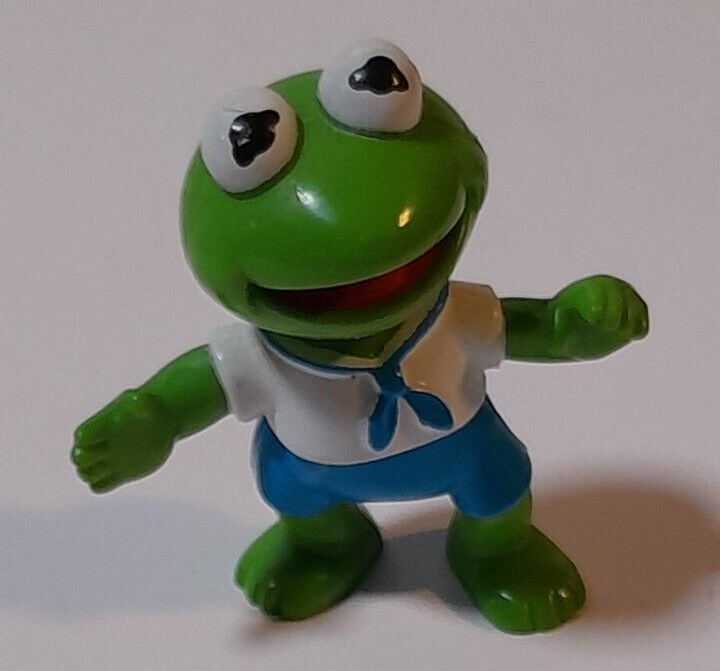 Vintage 1986 Kermit The Frog Muppet Baby PVC Figure 2.25
