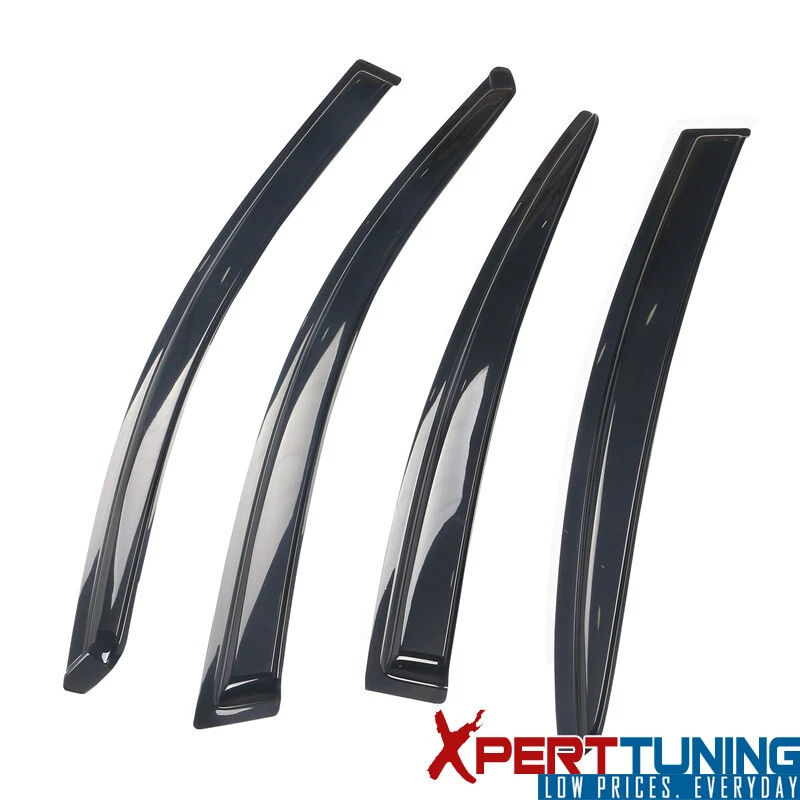 Se adapta a 04-09 Mazda 3 sedán 4 puertas viseras de ventana protector de lluvia solar deflector 4 piezas acrílico Foto 3 de 4