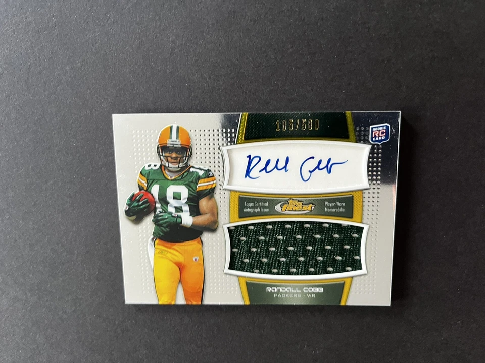 2011 Topps Finest Auto Jumbo Relics /589 Randall Cobb Rookie Card #AJR-R 🔥🔥🔥 - Image 2 of 4