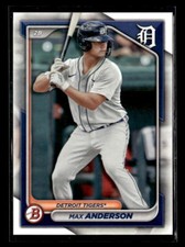 2024 Bowman Prospect Paper Max Anderson Detroit Tigers #BP-128 5 Card Lot 