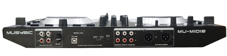 MUSYSIC MU-MIDI9 4-Channel DJ MIDI Controller with 8 Soft-Touch Rubber/SoundCard - Image 2 of 2