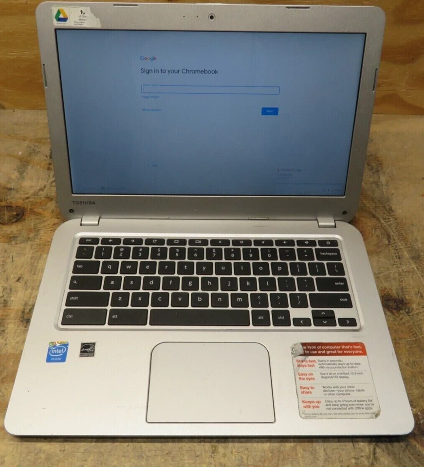 Toshiba Chromebook CB30-A3120 13.3" CELERON 2955U 1.4ghz 2gb 16gb SSD Foto 2 de 4