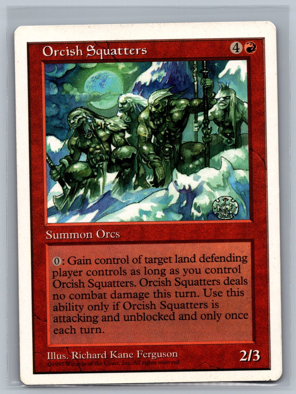 Magic The Gathering 5th Edition Orcish Squatters MTG TCG CCG Fifth