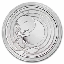 TWEETY LOONEY TUNES 2023 1 oz Pure Silver BU Coin in Capsule - Samoa