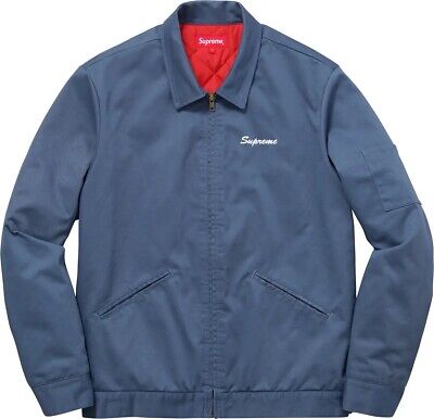 Supreme X PlayBoy FW16 Work Jacket Blue XL BRAND NEW Supreme X PlayBoy FW16 Work Jacket Blue XL BRAND NEW