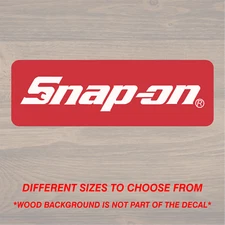 SNAP-ON Car Window Vinyl Decal Graphic TOOLBOX Garage Sticker