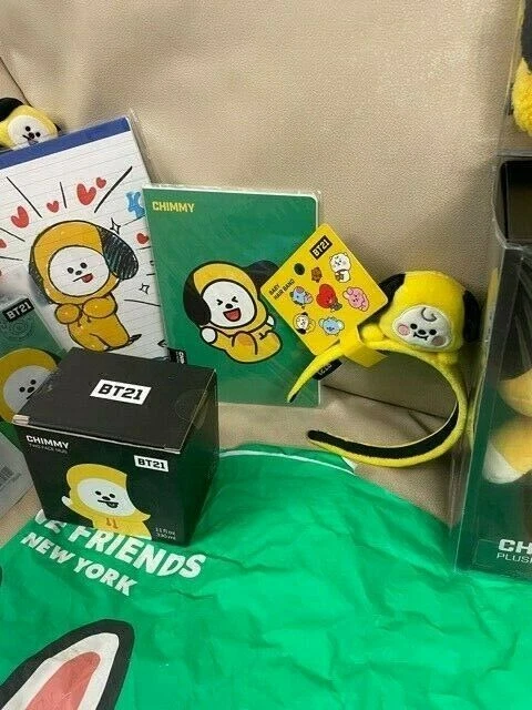 BTS BT21 Lote Chimmy Jimin NUEVO Muñeca de pie Pegatinas ¡¡EJÉRCITO!! Difícil de encontrar Foto 3 de 4