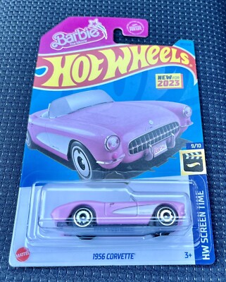 🏁 Hot Wheels 1956 Corvette The Movie Pink Barbie #183/250 🏁 | eBay