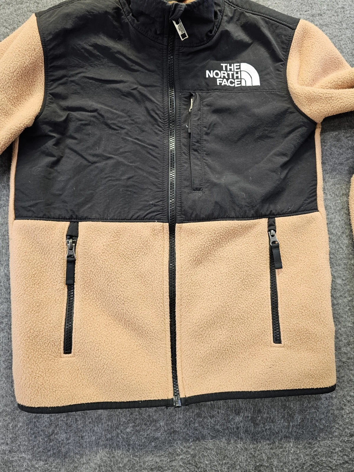 north-face denali fleece polartec tan jacket