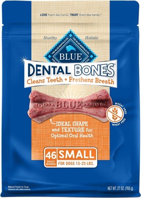 Blue Buffalo Dental Bones Small Natural Chew 1.69 Pound (Pack of 1) 