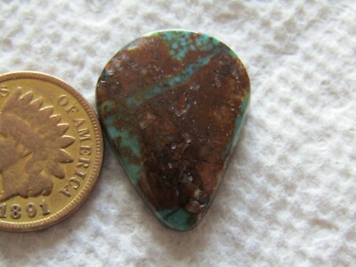 Ribbon Boulder Turquoise Cab 12 carat Cabochon Royston Number 8 Pilot Mountain