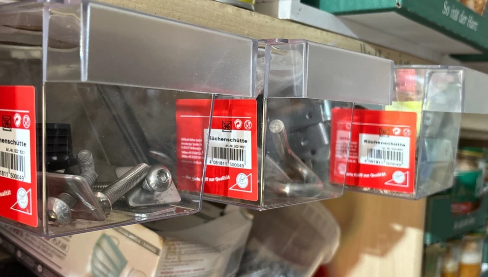 3 x Sonja kitchen chute with lid 20 cm Eastern product known from GDR for salt, flour - Image 4 of 4