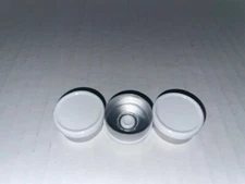 Large 1000 Pc. Lot 20mm Flip Top Cap Aluminum Crimp Seal for Vials Shiny White